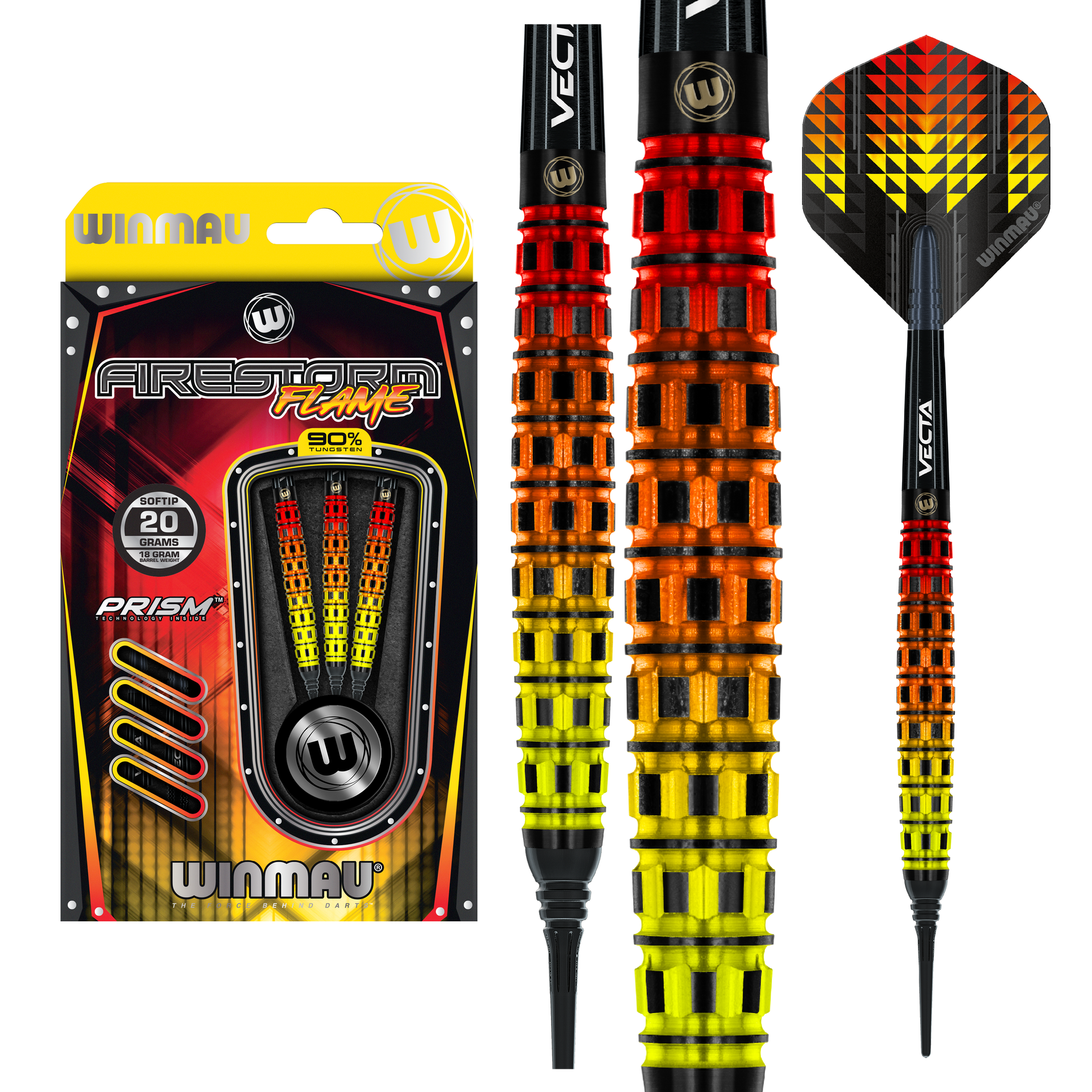 winmau-firestorm-flame-2-fl-chettes-pointe-souple image 1