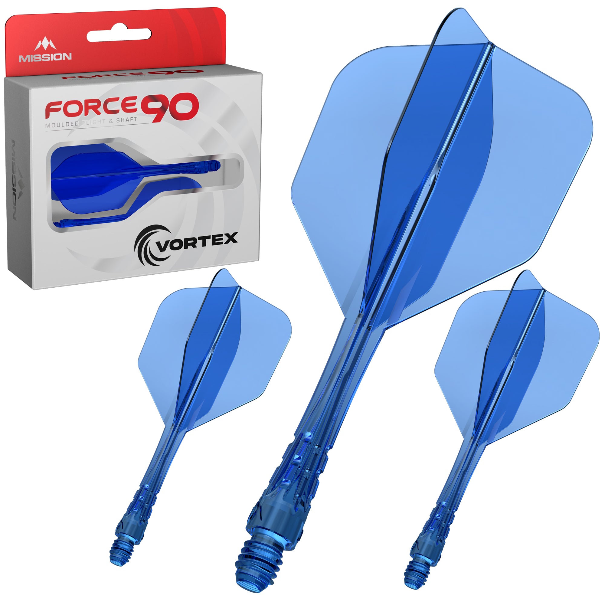 mission-darts-force-90-vortex-syst-me-ailette-tige-moul-e-standard-no6-clear-blu image 1