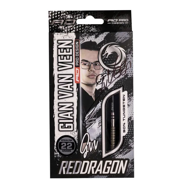 red-dragon-darts-gian-van-veen-tour-edition-sign-e-fl-chettes-90-tungst-ne image 1