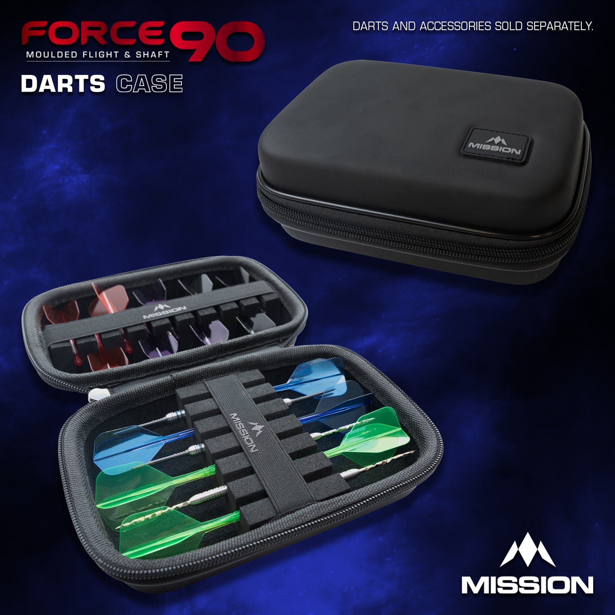 mission-darts-force-90-tui-rigide-eva-portefeuille-large-noir image 6