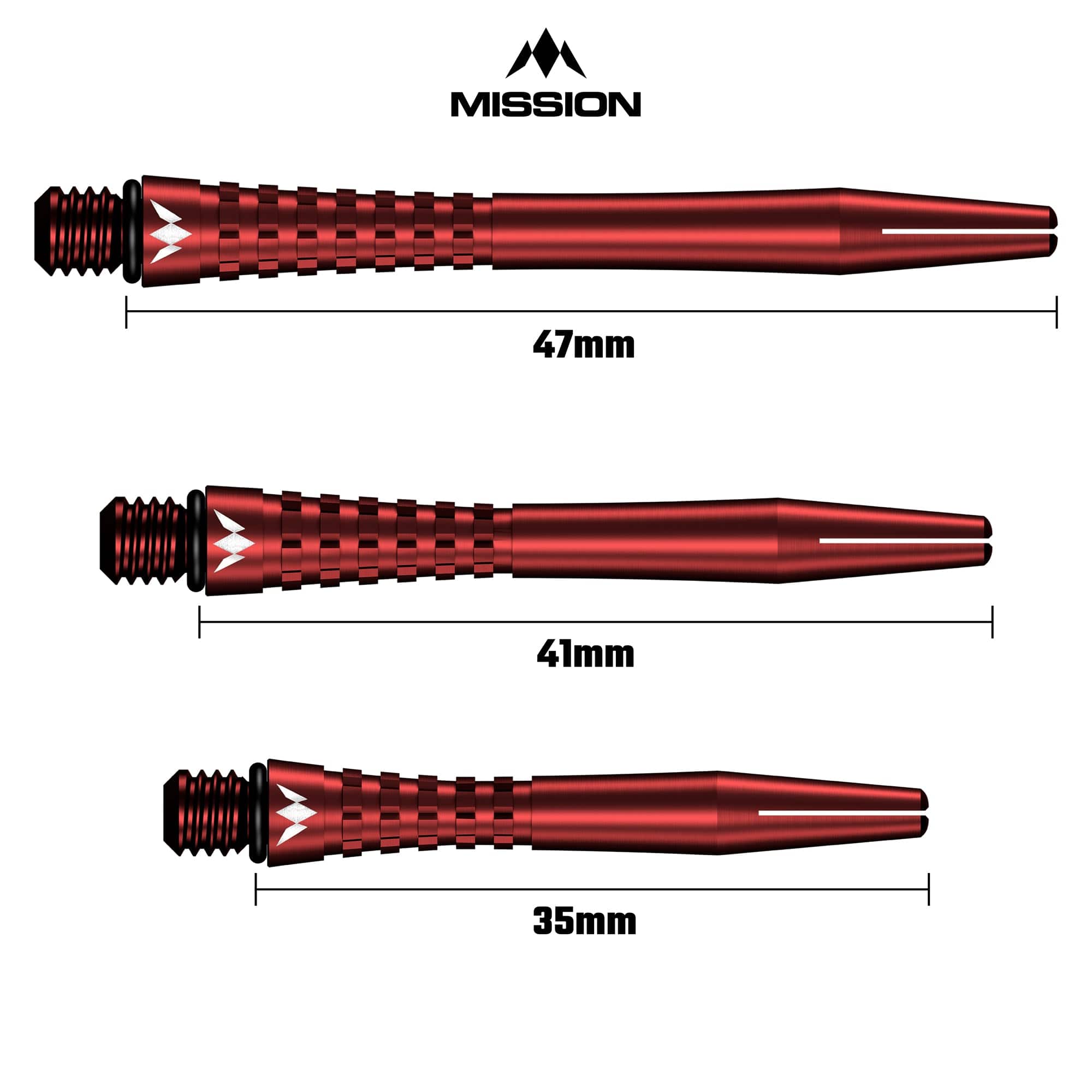 mission-darts-atom13-tiges-aluminium-rouge-short image 6