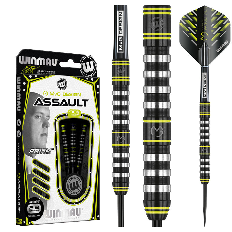 winmau-mvg-assault-fl-chettes-steel-tip-22g-onyx image 1