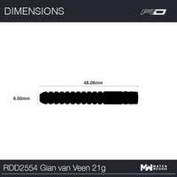 red-dragon-darts-gian-van-veen-fl-chettes-pointe-acier-parall-les image 7