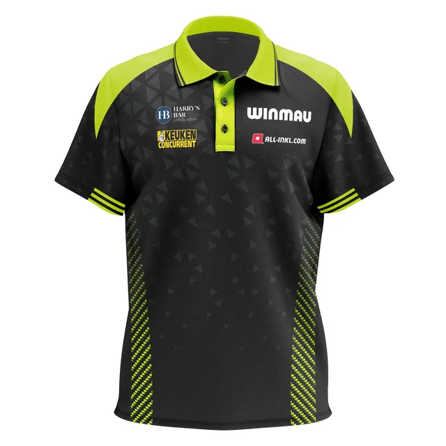 winmau-mvg-stage-polo-shirt-vert-noir image 1
