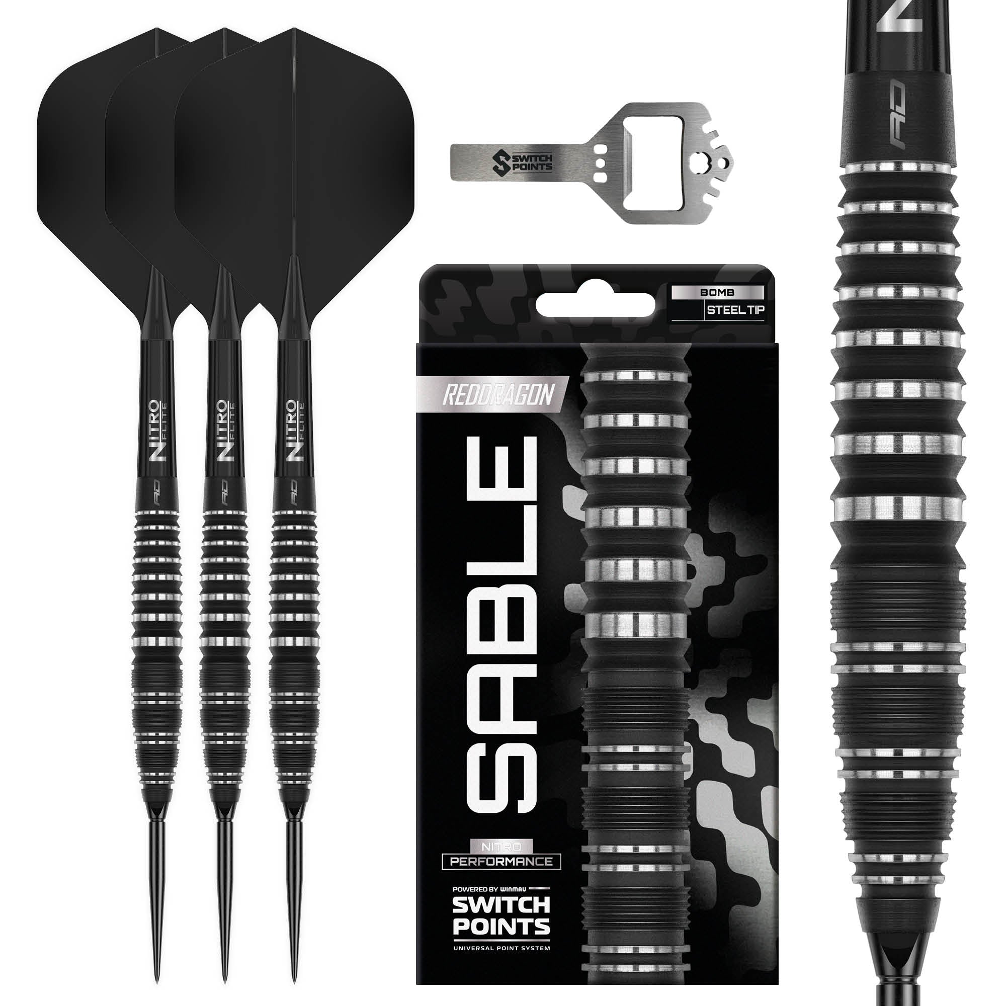 red-dragon-darts-sable-03-90-fl-chettes-steel-tip-bomb-switch-point image 1