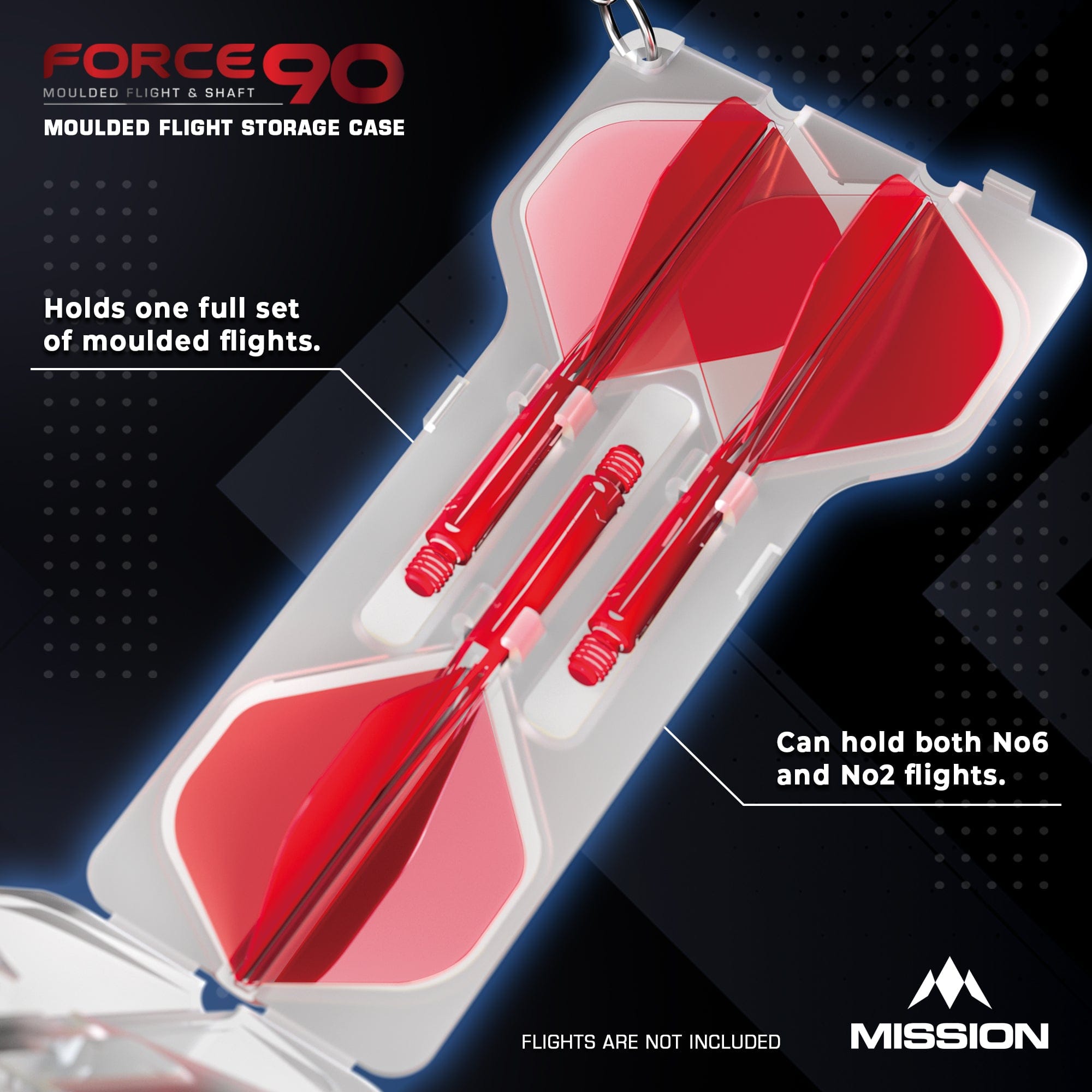 mission-darts-force-90-tui-rigide-moul-blanc-transparent image 3