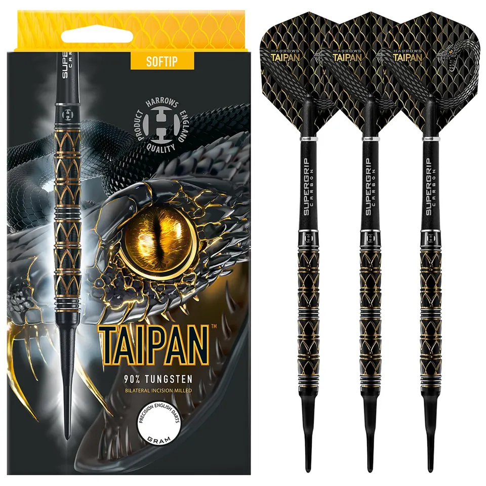 harrows-taipan-90-fl-chettes-pointe-souple-soft-tip image 1