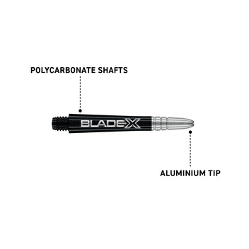 winmau-blade-x-vecta-medium-tiges-black-silver-x3 image 3