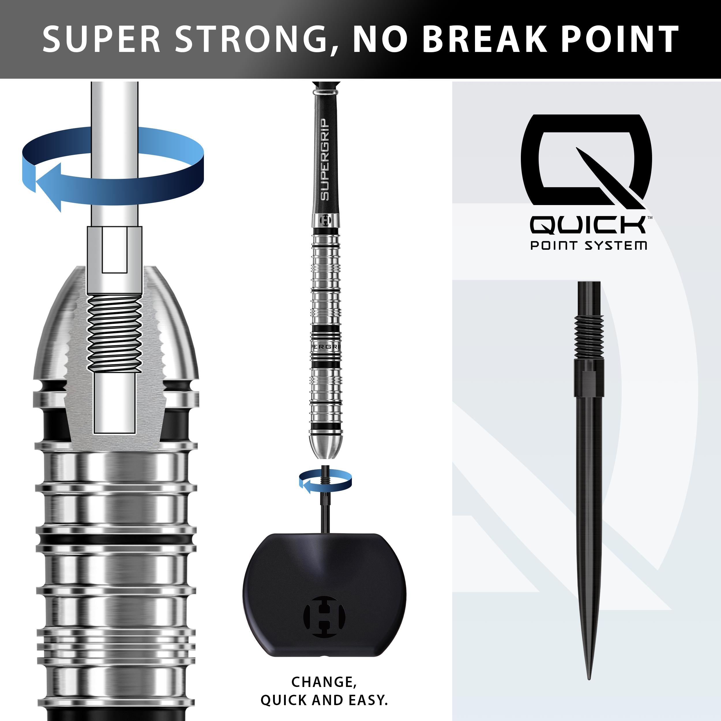 harrows-supergrip-qp-tapered-90-quick-point-fl-chettes-steel-tip image 3