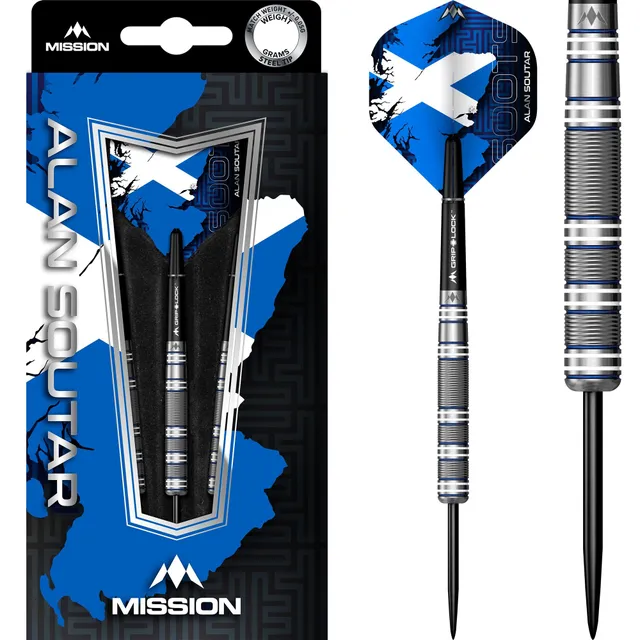 mission-darts-alan-soutar-soots-steel-tip-90-tungst-ne-bleu-blanc image 1
