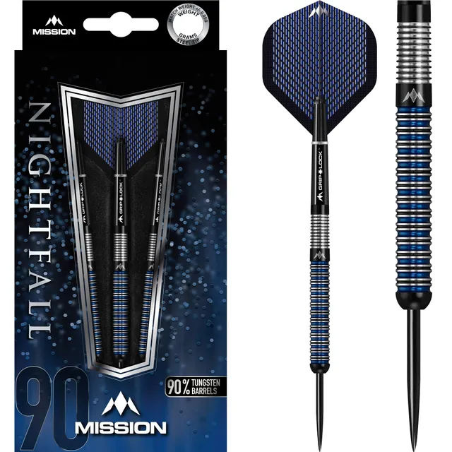 mission-darts-nightfall-m1-steel-tip-droit-annel-21g-27g image 1