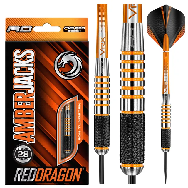 red-dragon-darts-amberjack-9-fl-chettes-acier image 1