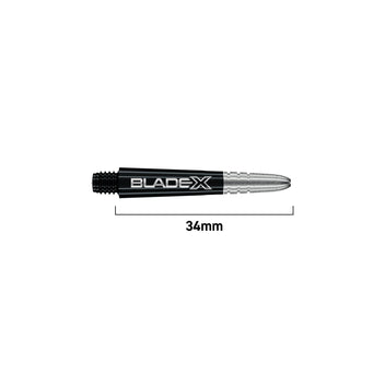 winmau-blade-x-vecta-shafts-short-noir-et-argent image 2