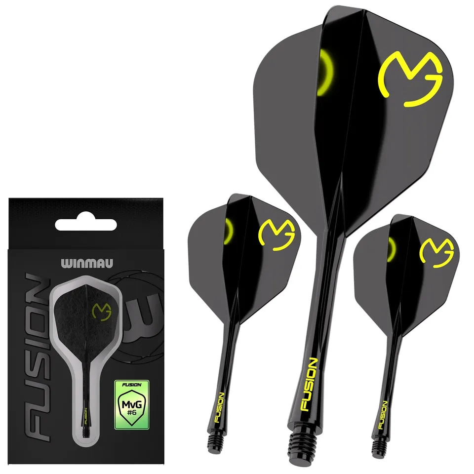 winmau-fusion-6-mvg-black-green-tiges-et-ailettes-int-gr-es image 1