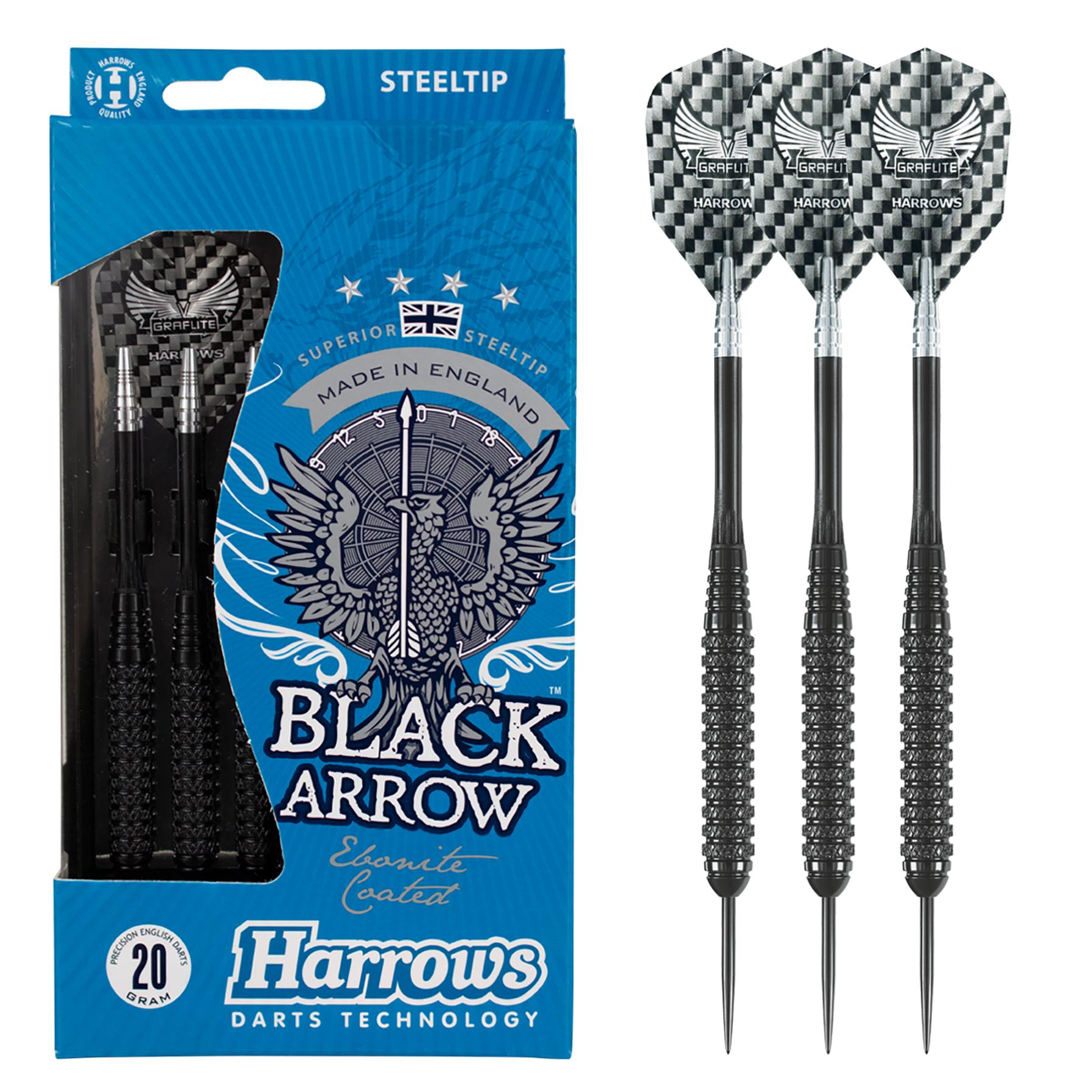 harrows-black-arrow-20g-fl-chettes-pointe-acier image 1