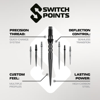 winmau-switch-point-chain-silver-effect-pointes-interchangeables image 6