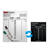 red-dragon-darts-dry-wipe-score-board-tableau-de-score-effa-able-blanc image 2