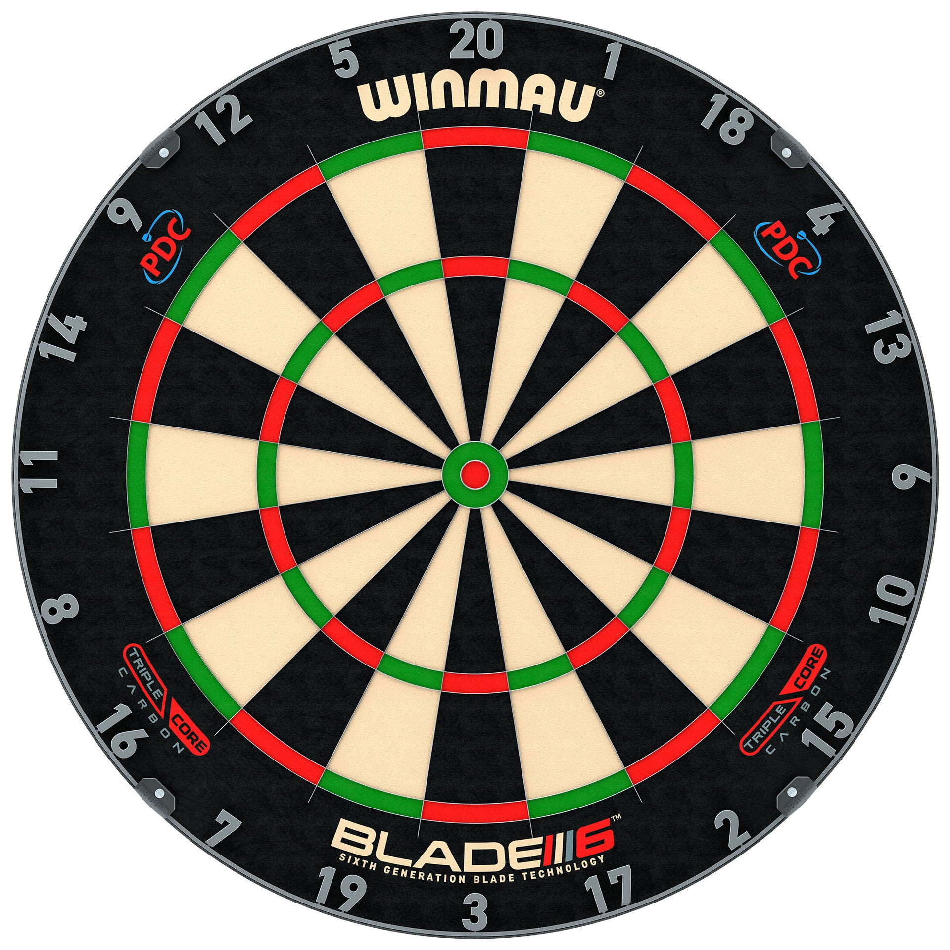 winmau-blade-6-triple-core-cible-de-fl-chettes-retour-approuv-pdc image 1