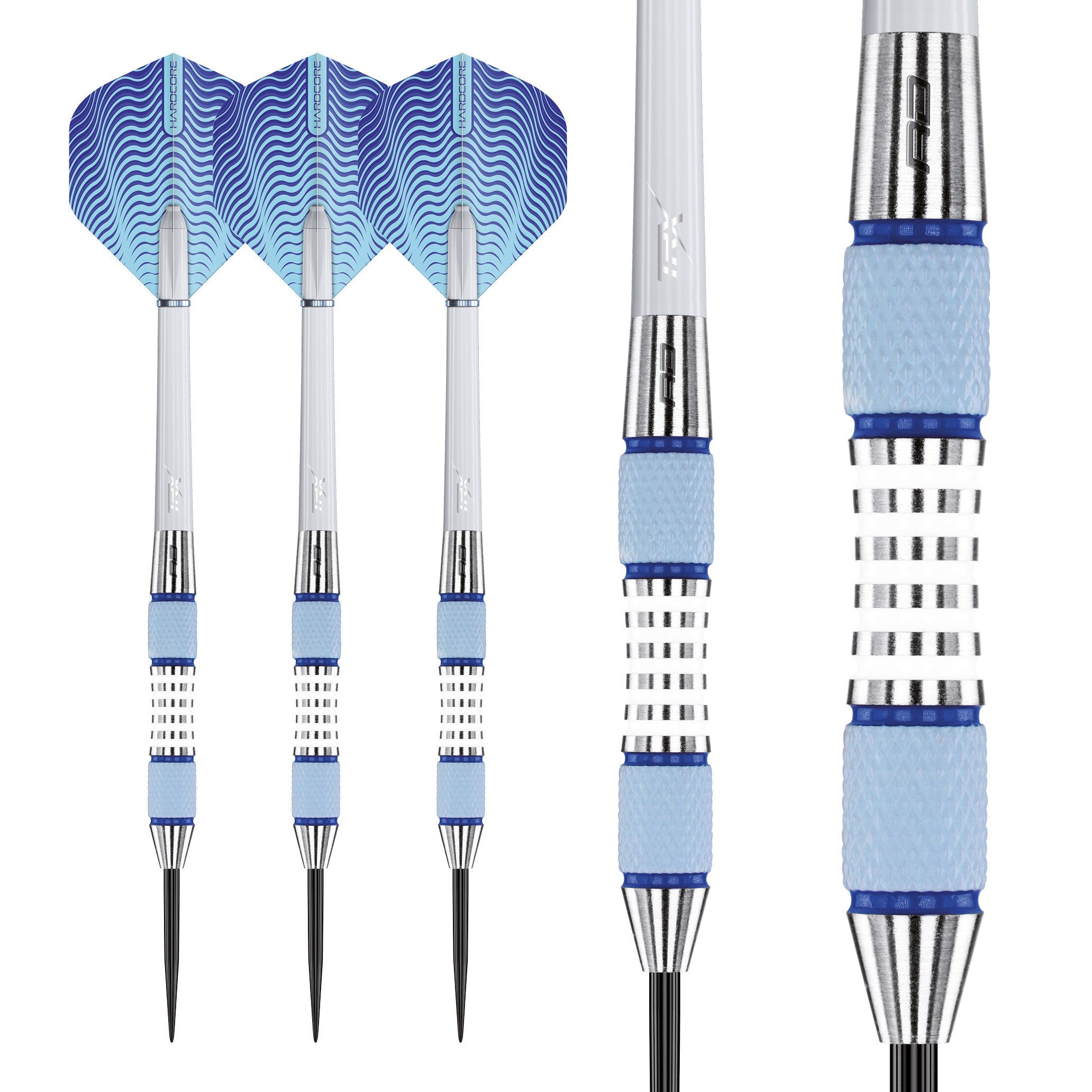 red-dragon-darts-stag-fl-chettes-bleu-blanc-gris image 7