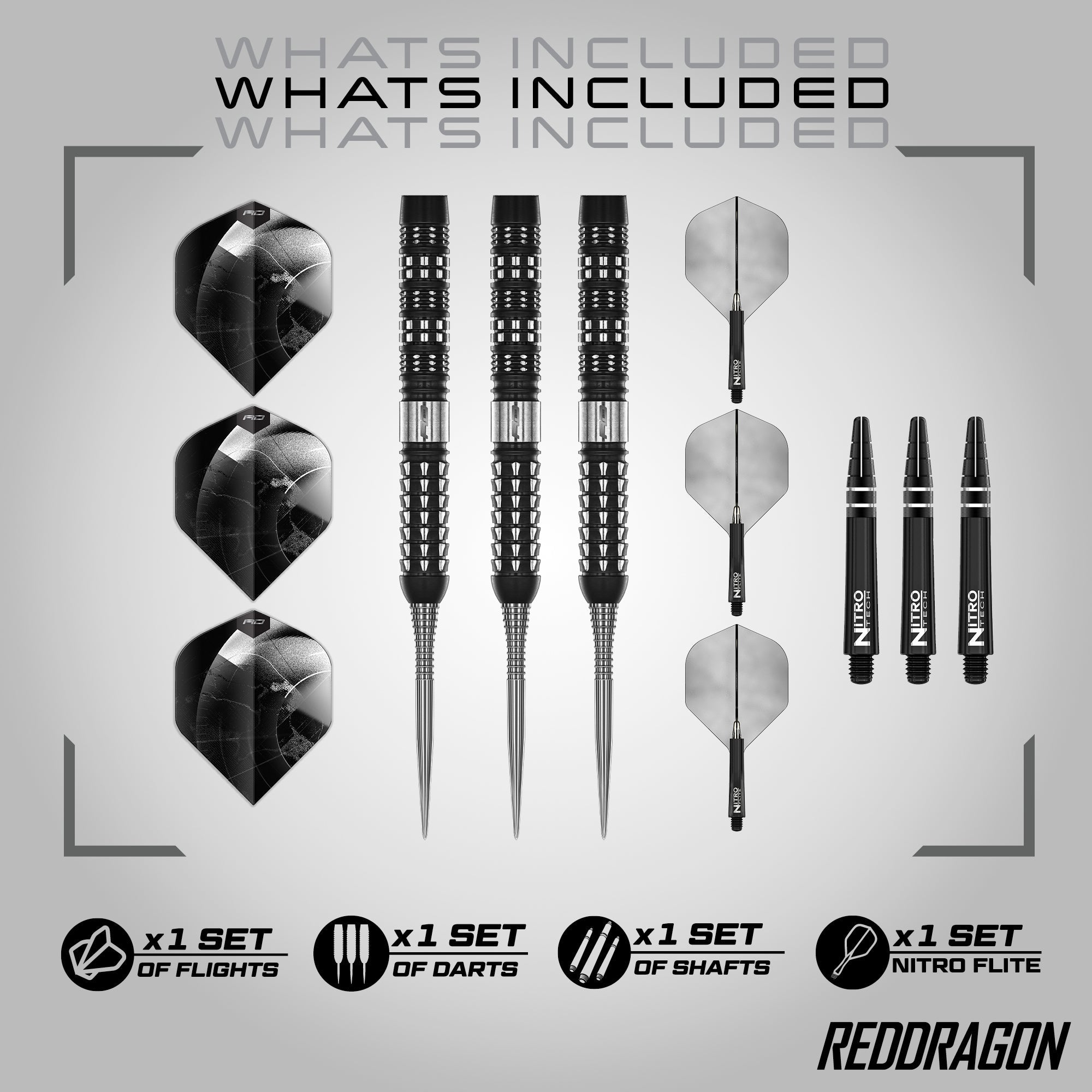 red-dragon-darts-recon-parall-le-fl-chettes-pointe-acier-90-tungst-ne image 2