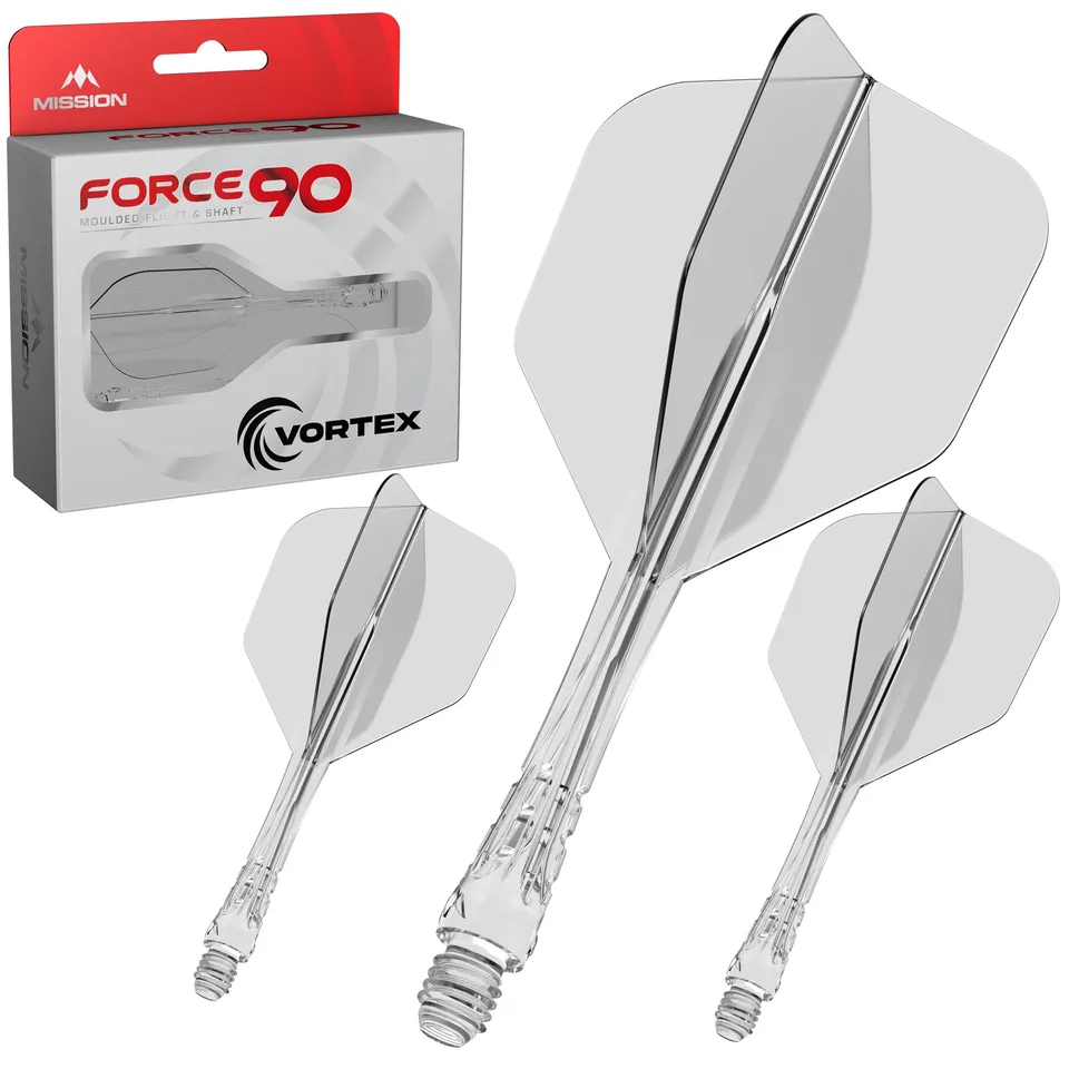 mission-darts-force-90-vortex-ailette-et-tige-moul-e-standard-no6-clear image 1