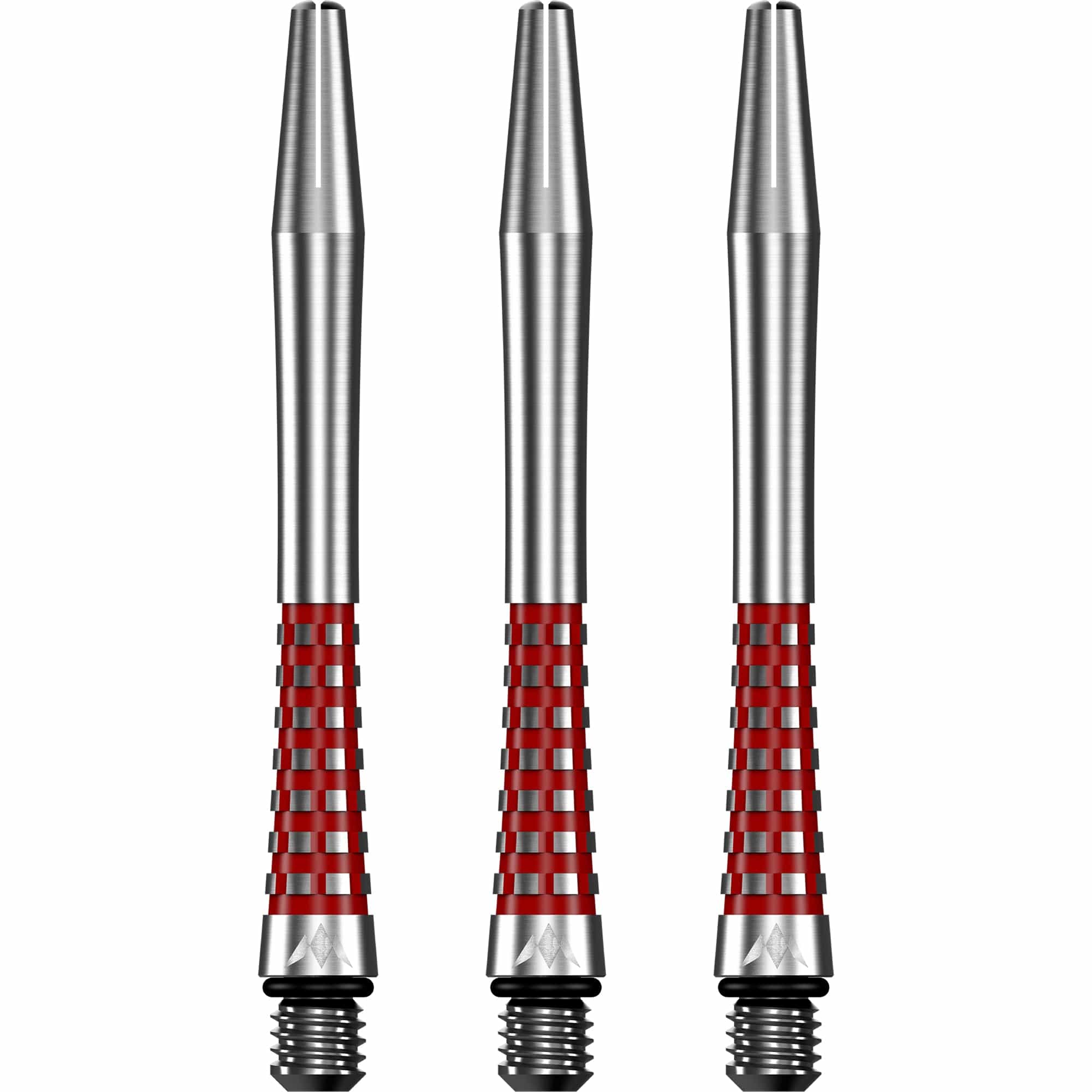 mission-darts-atom13-tiges-aluminium-short-rouge-m-tal-naturel image 2