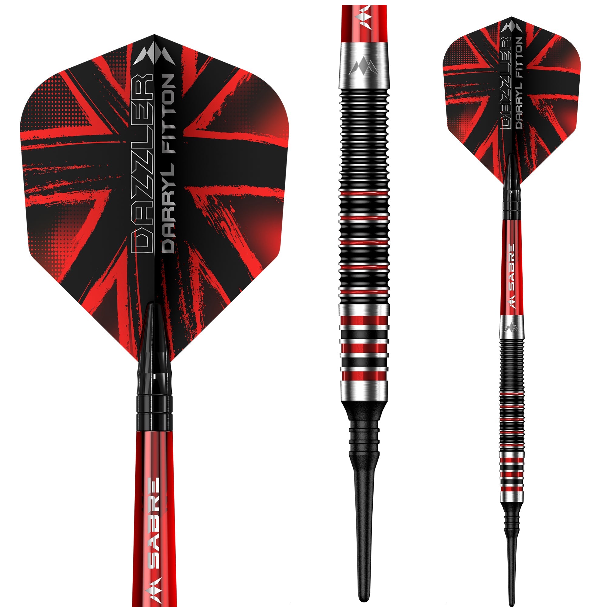 mission-darryl-fitton-the-dazzler-fl-chettes-soft-tip-18g-noir-et-rouge-lectro image 4