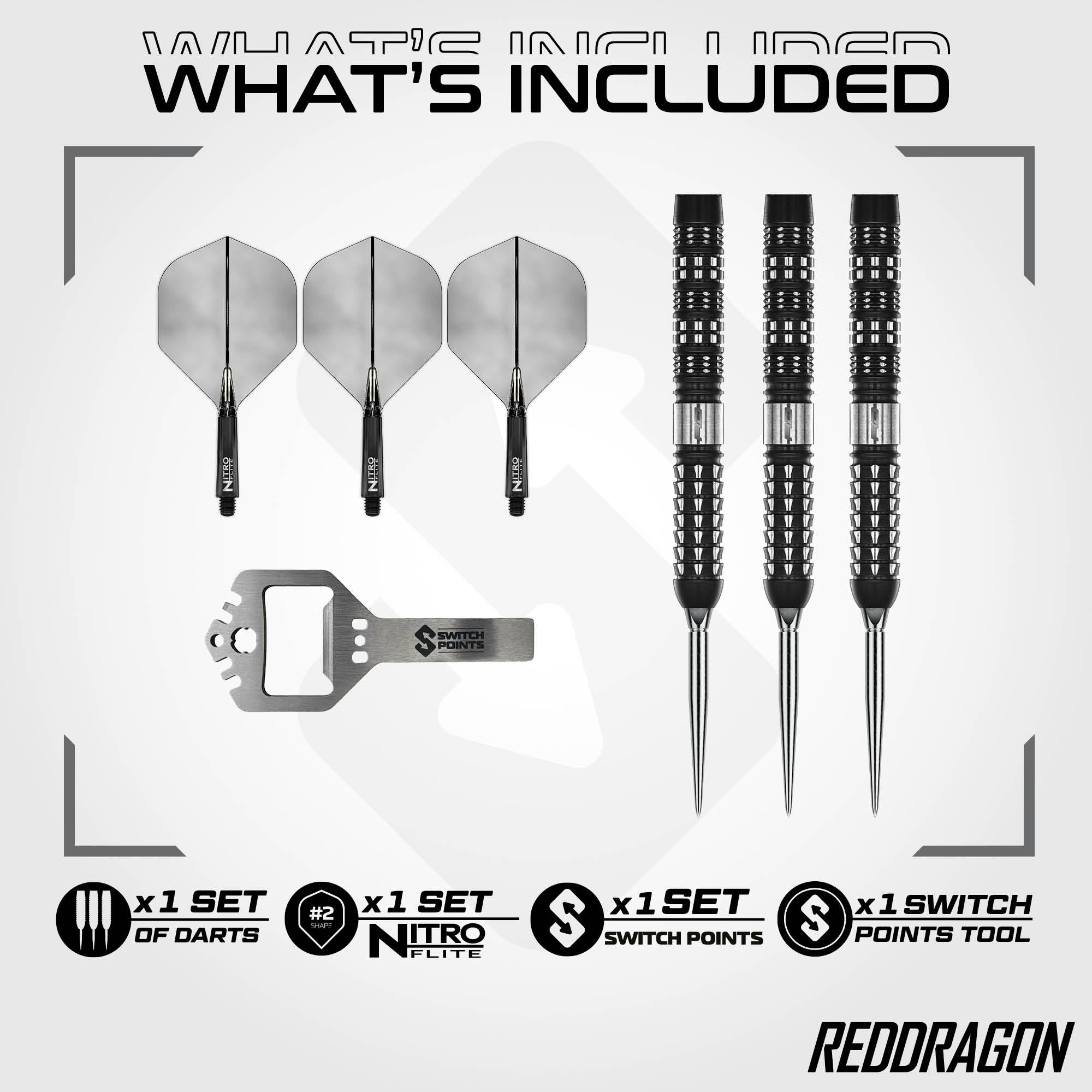 red-dragon-darts-recon-90-fl-chettes-pointe-acier-parall-le-switch-point image 3