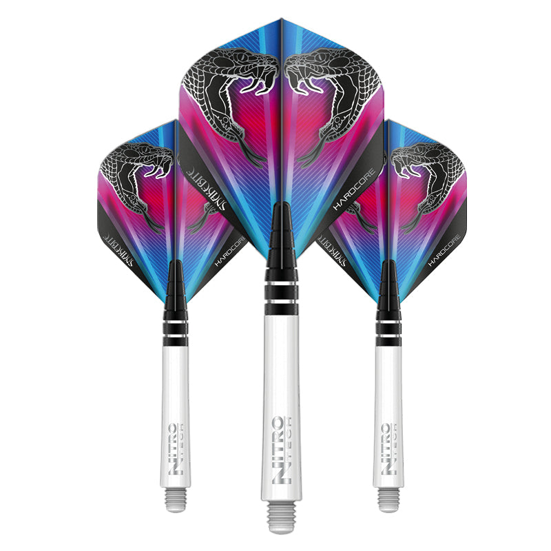 red-dragon-darts-snakebite-kit-ailettes-tiges-design-peter-wright image 1
