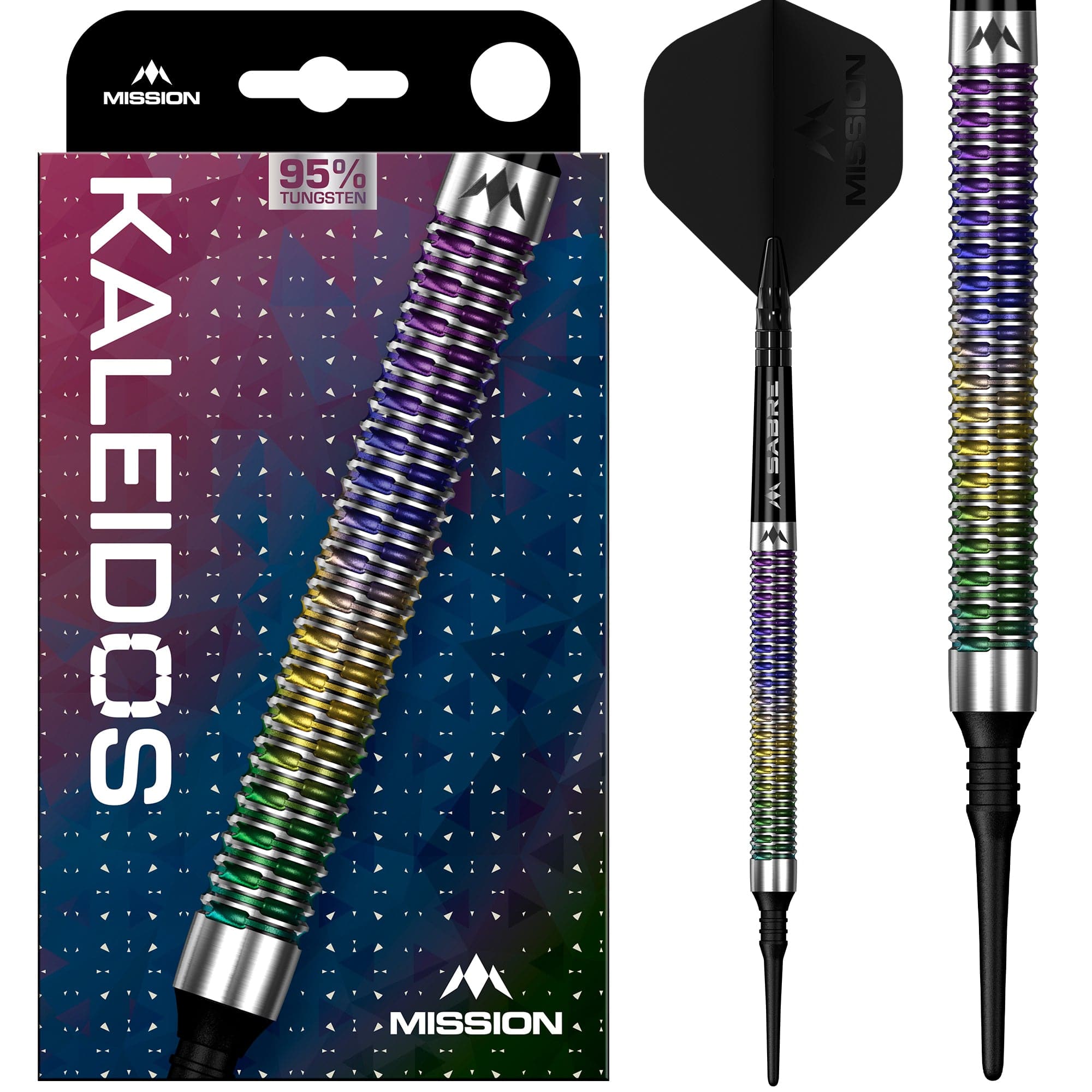 mission-darts-kaleidos-fl-chettes-soft-tip-95-tungst-ne-19-g-corail image 1