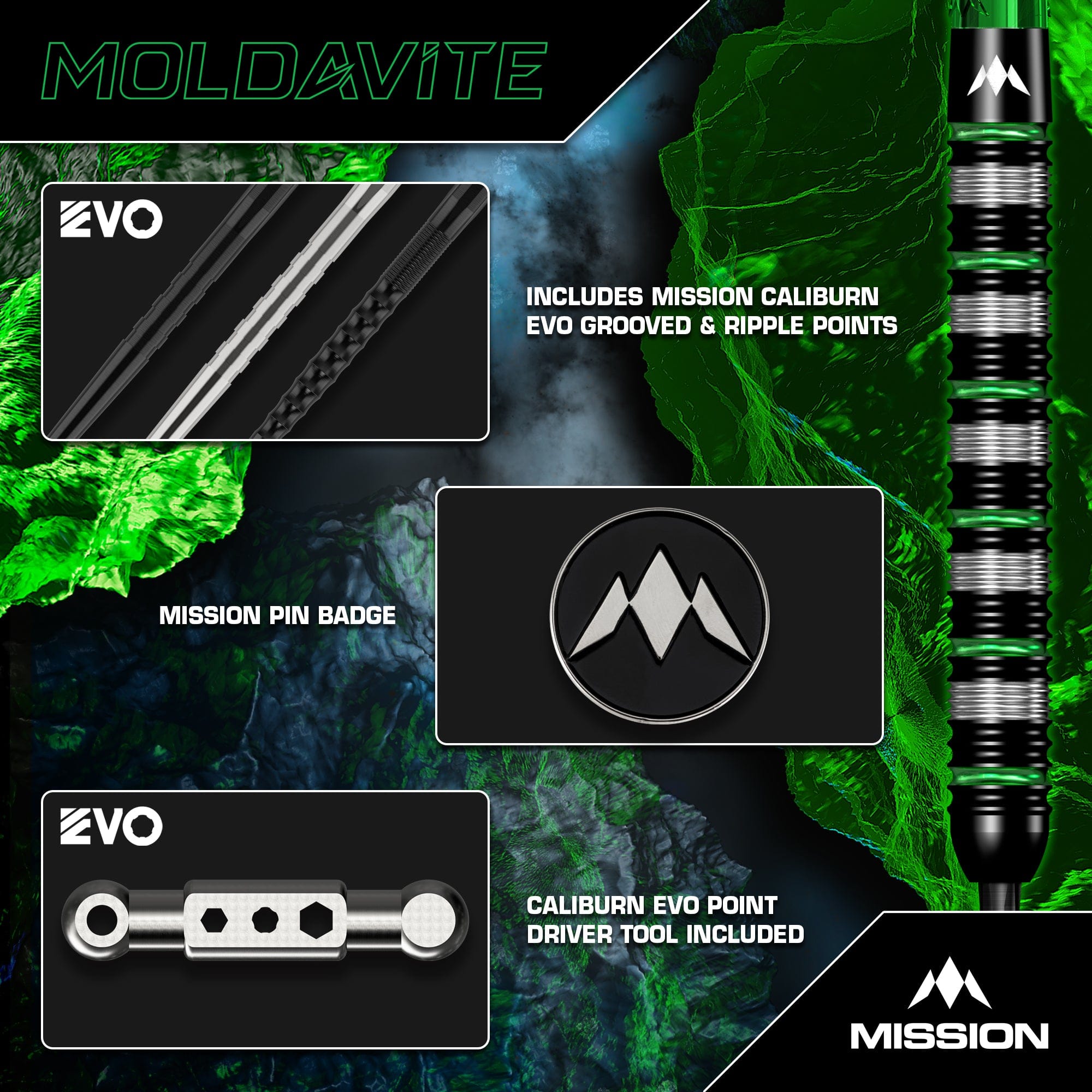 mission-darts-moldavite-fl-chettes-pointe-acier-95-tungst-ne-noir-et-vert-f-t-dr image 6