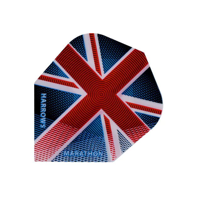 harrows-marathon-union-jack-ailettes-de-fl-chettes-lot-de-3 image 1
