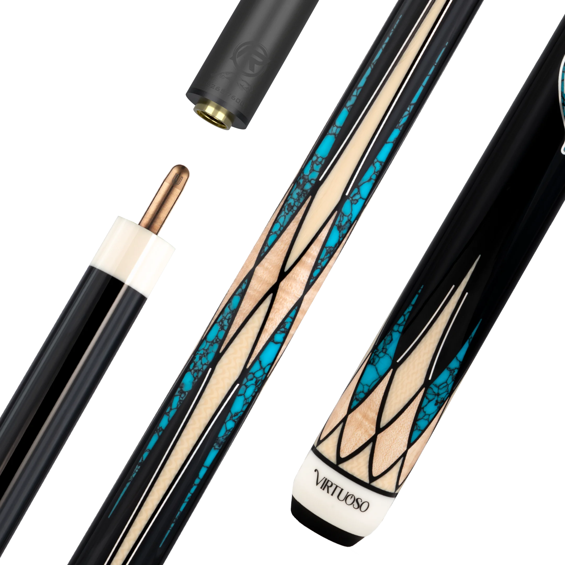 predator-crm-virtuoso-black-turquoise-queue-de-billard-carambole-3-bandes image 1