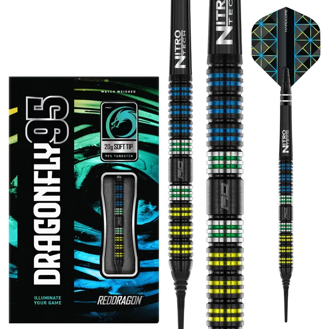 red-dragon-darts-dragonfly-95-black-parallel-fl-chettes-pointe-souple image 1