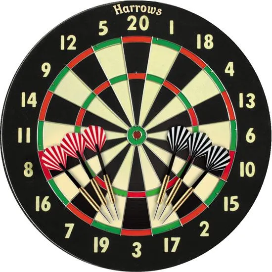 harrows-champion-family-jeu-de-fl-chettes-cible-double-face-6-fl-chettes-18g image 1