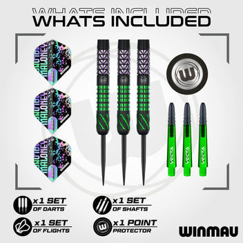 winmau-mike-maloney-fl-chettes-acier-signature image 2