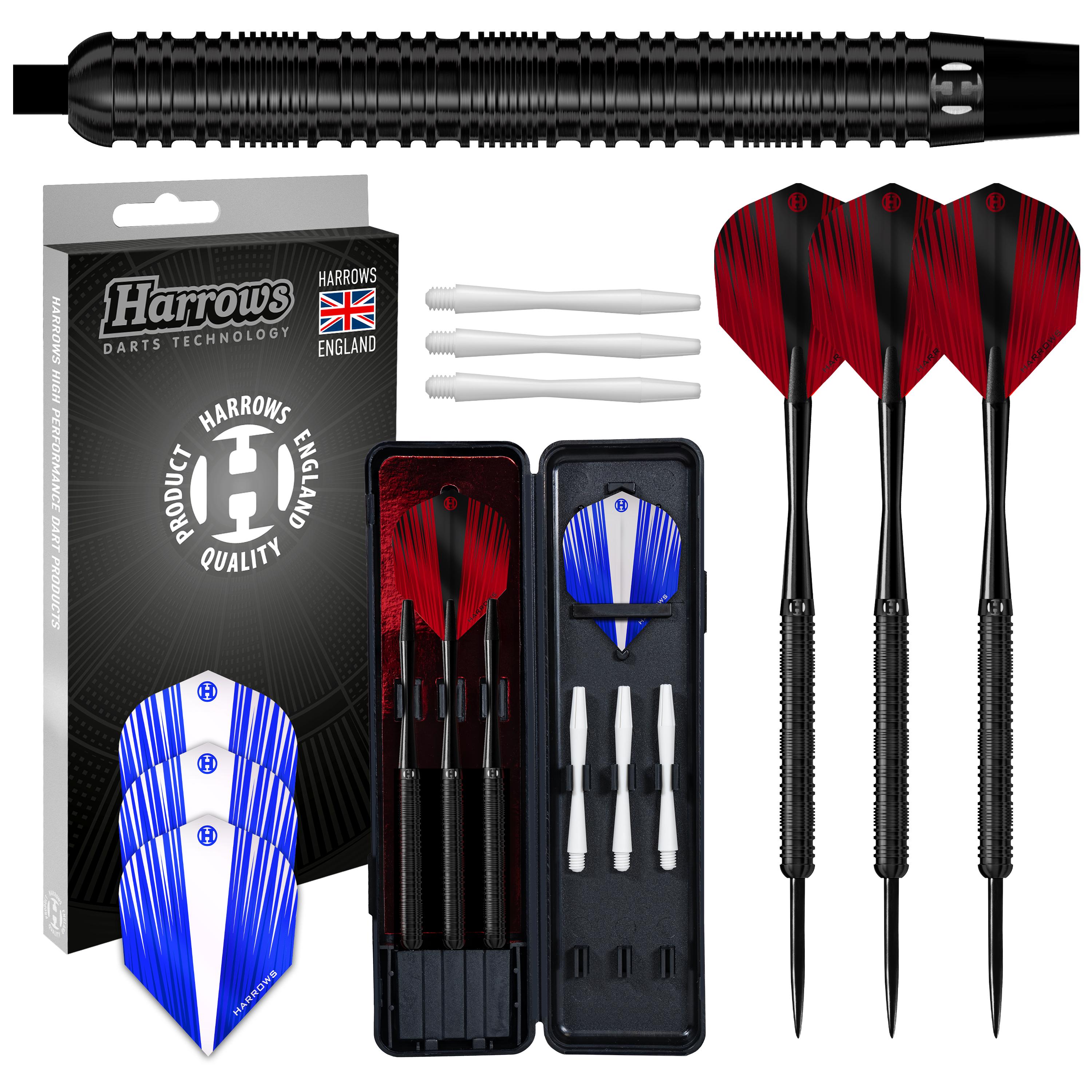 harrows-caliber-black-90-fl-chettes-pointe-acier-set-16-pi-ces image 1