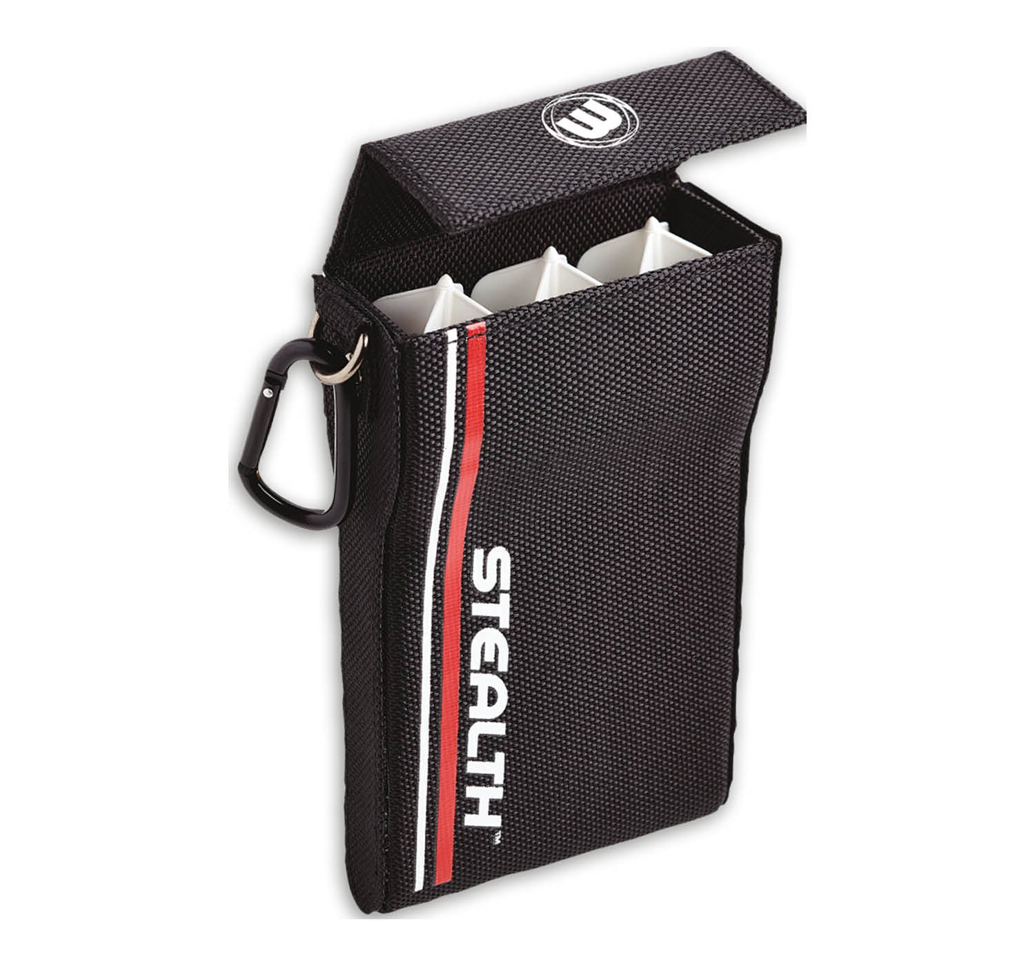 winmau-stealth-tui-rigide-pour-fl-chettes-noir-rouge image 1