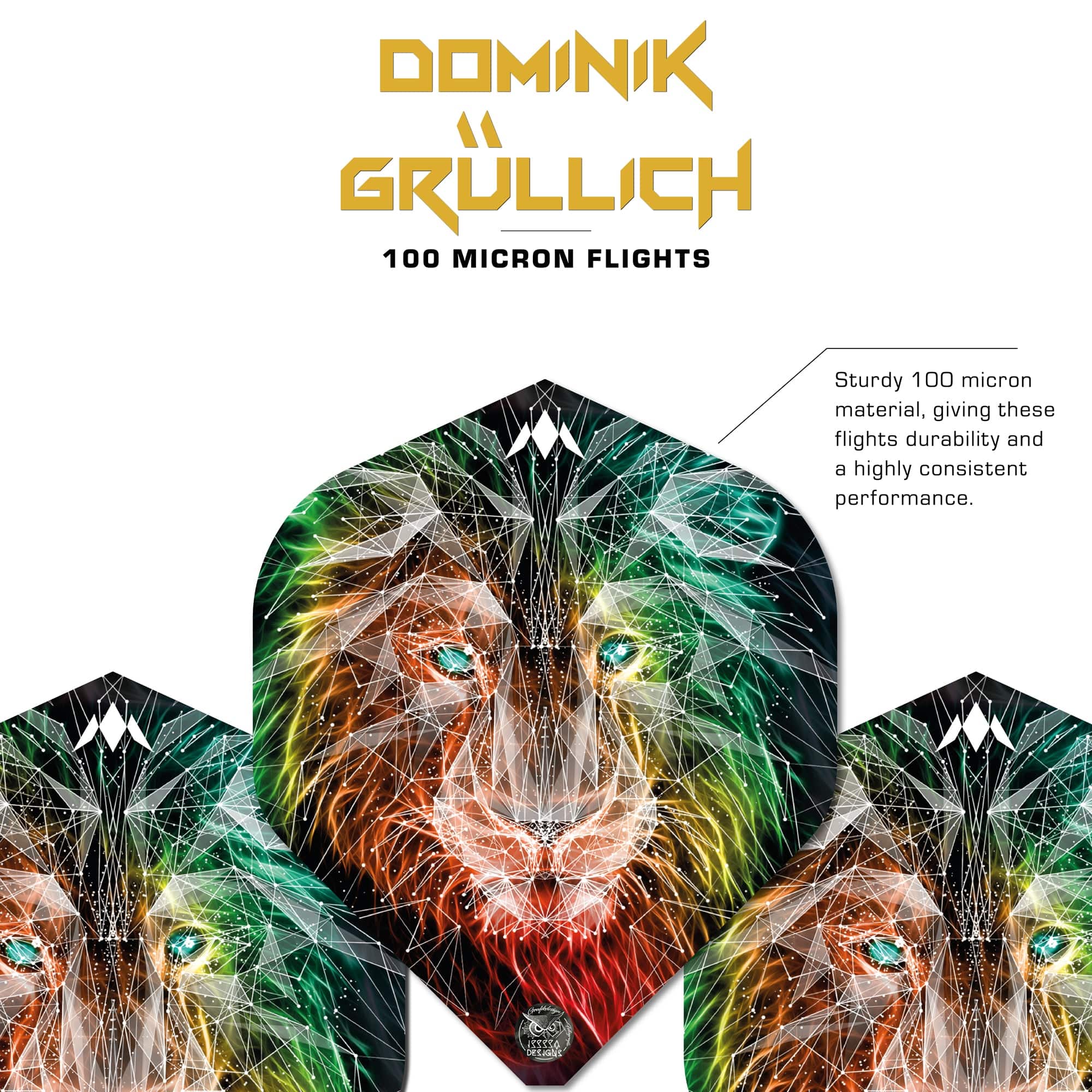 mission-darts-solo-dominik-gr-llich-ailettes-de-fl-chettes-standard-no2-100-micr image 2