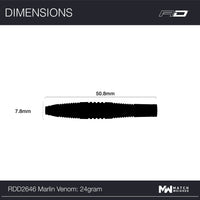 red-dragon-darts-marlin-venom-fl-chettes-acier-90-tungst-ne image 7