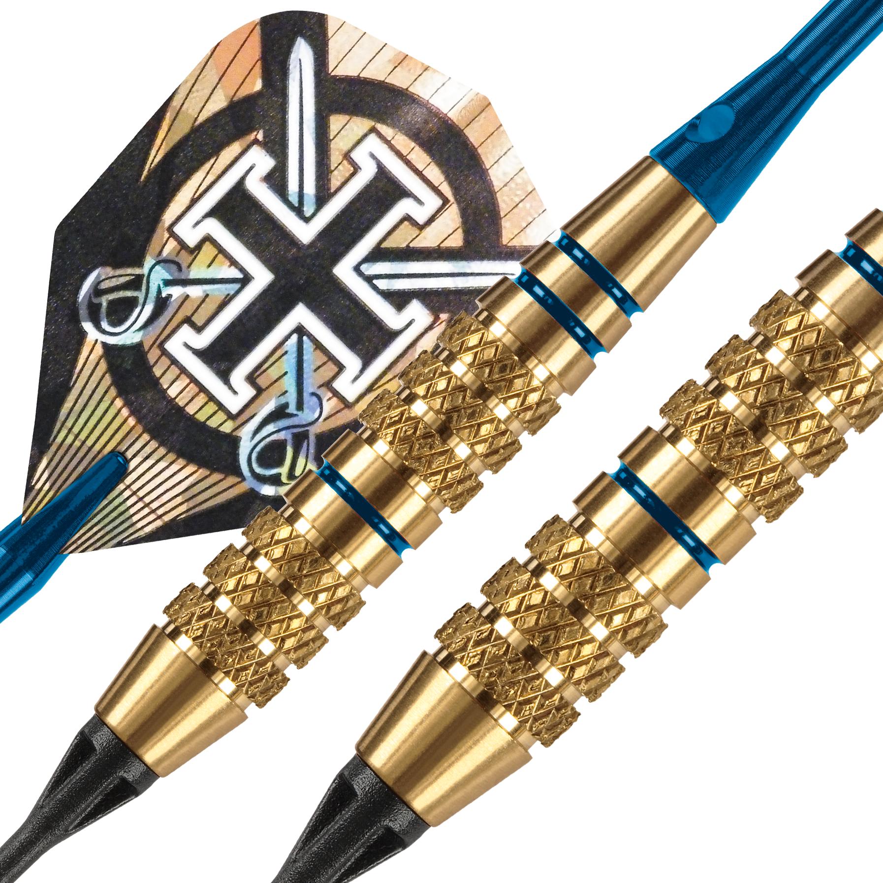 harrows-corsair-blue-fl-chettes-pointe-souple-laiton image 3