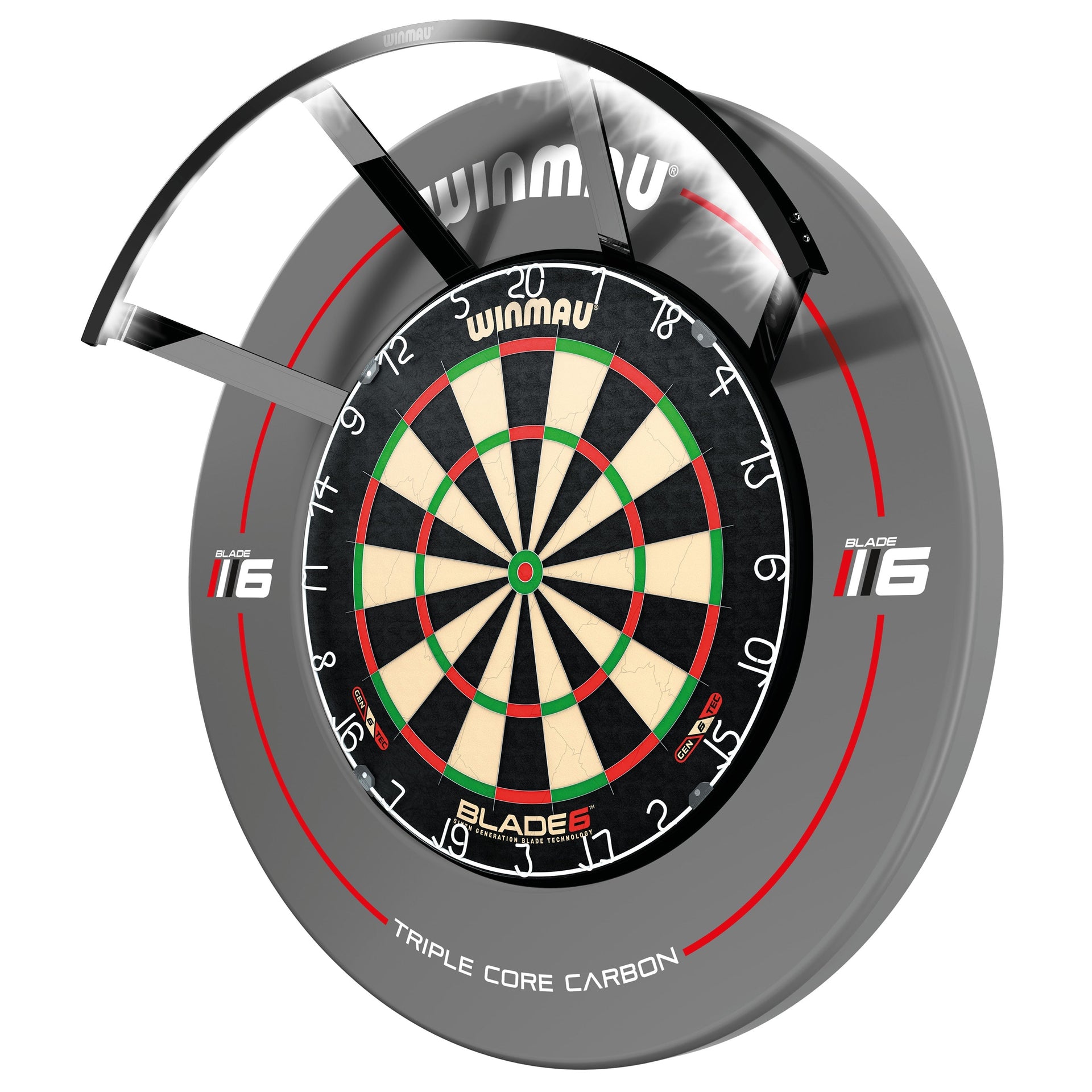 winmau-polaris-120-dartboard-light-clairage-cible-1200-lumens image 1