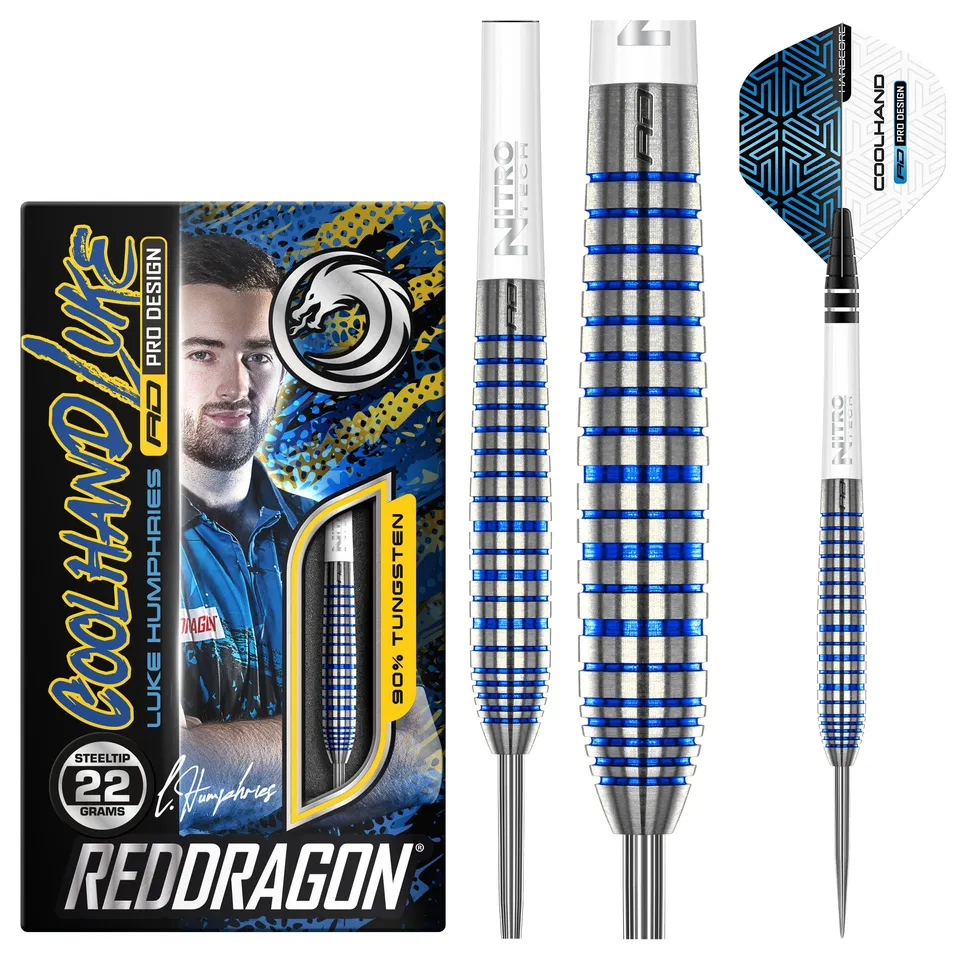 red-dragon-darts-luke-humphries-tx3-cool-blue-s-e-fl-chettes-sign-es image 1