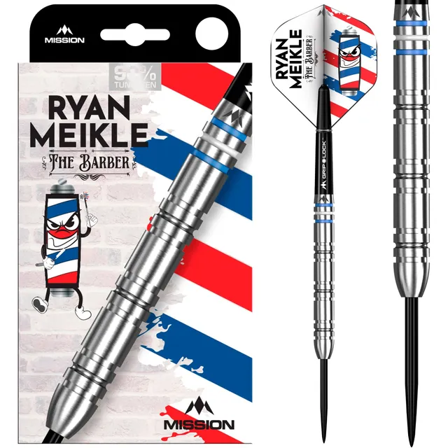 mission-darts-ryan-meikle-steel-tip-90-tungst-ne-signature-the-barber image 1