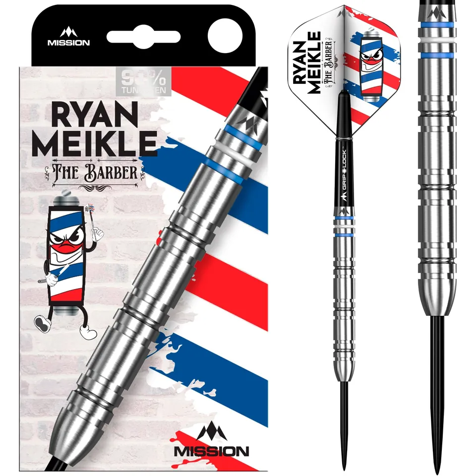 mission-darts-ryan-meikle-steel-tip-90-tungst-ne-signature-the-barber image 1