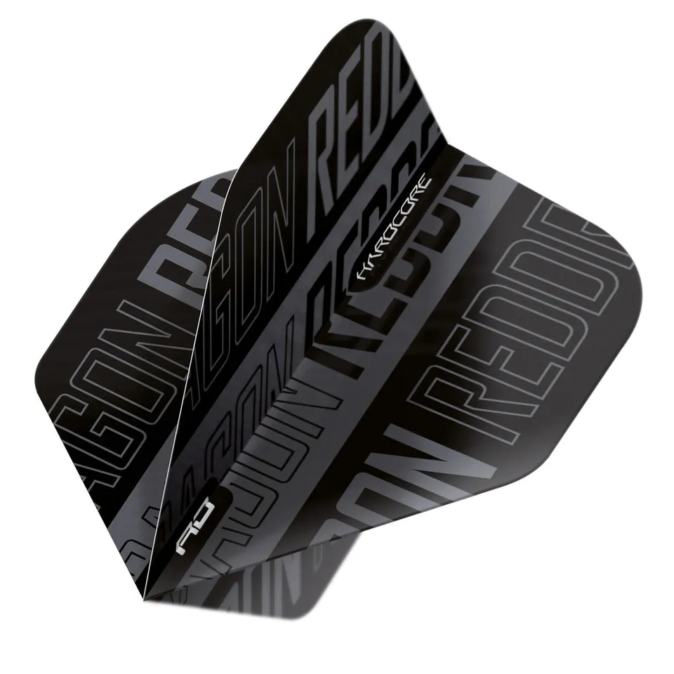 red-dragon-darts-hardcore-xt-standard-ailes-de-fl-chettes-noir-gris-pack-de-4-je image 1