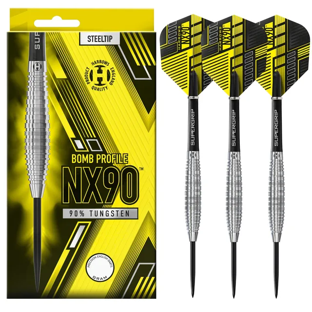 harrows-nx90-bomb-fl-chettes-pointe-acier-90-tungst-ne image 1