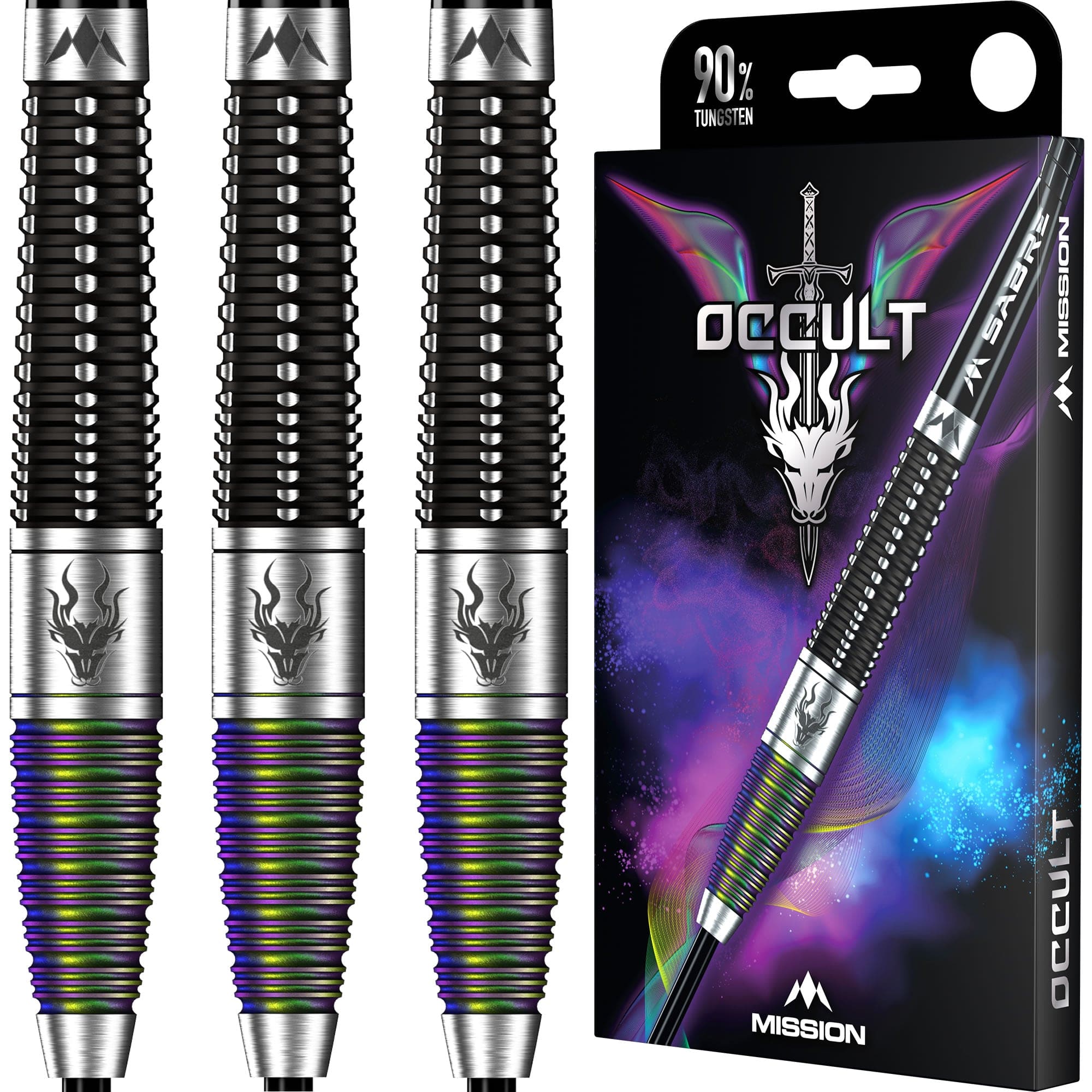 mission-darts-occult-fl-chettes-steel-tip-90-tungst-ne-black-coral-pvd image 4