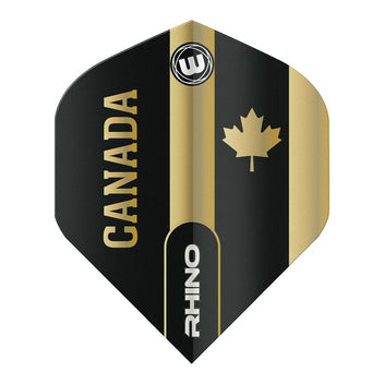 winmau-black-gold-canada-rhino-standard-ailettes-extra-paisses image 3