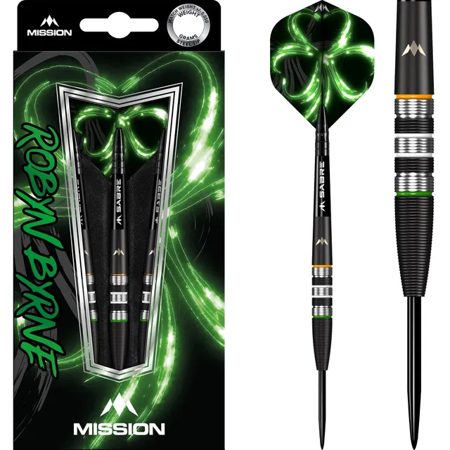 mission-darts-robyn-byrne-black-titanium-fl-chettes-steel-tip-90-tungst-ne image 1